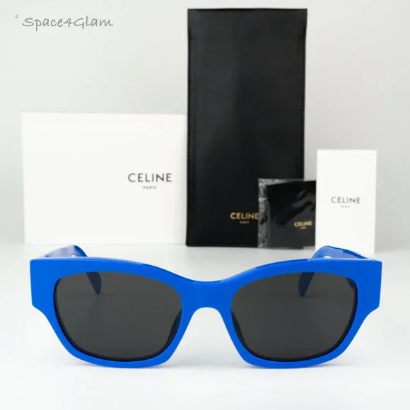 Celine Women Sunglasses Blue Grey Cat Eye CL40197U MONOCHROMS 92A BRAND NEW - Picture 3 of 9